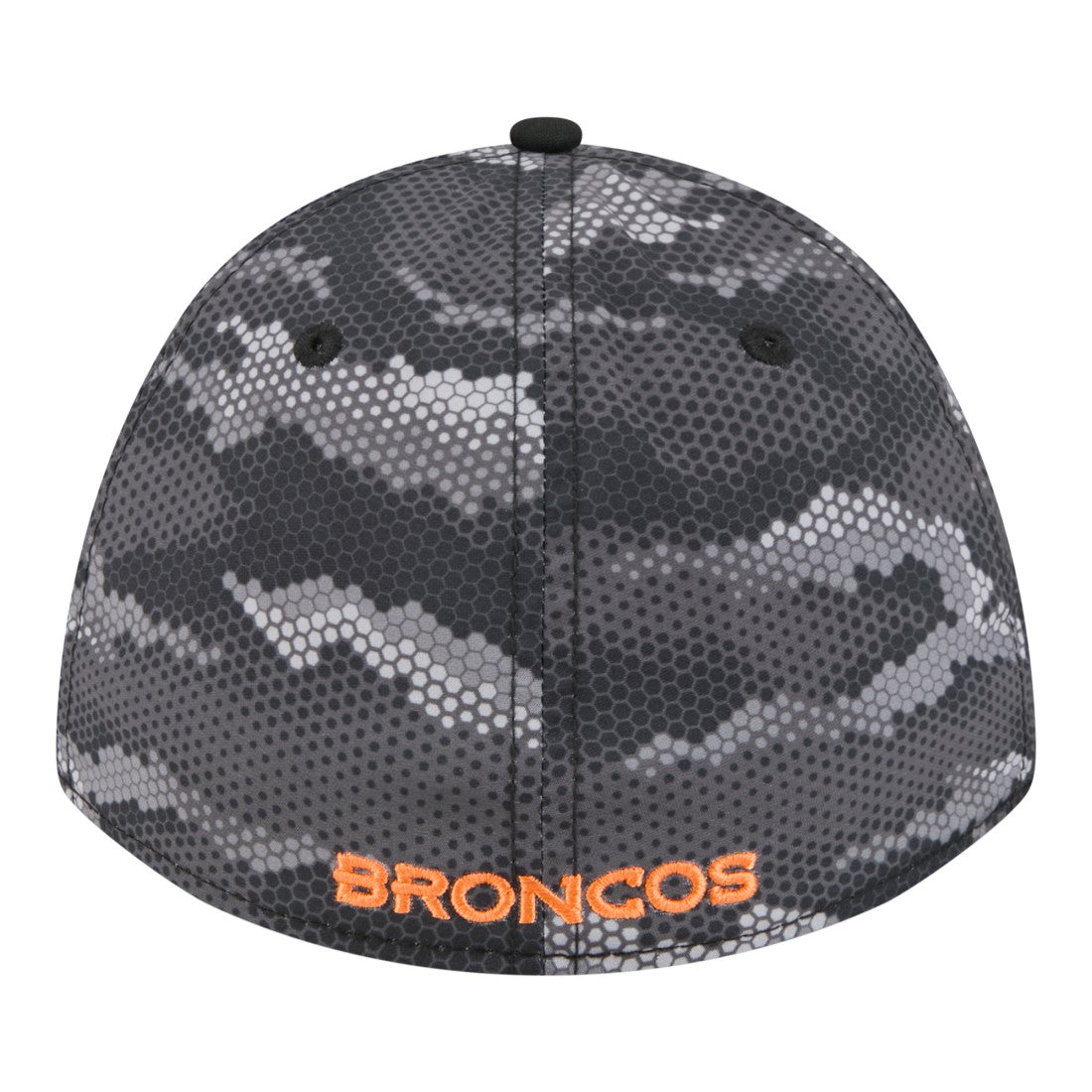 Denver Broncos New Era Camo A-Frame 39THIRTY Flex Hat - Black Hats