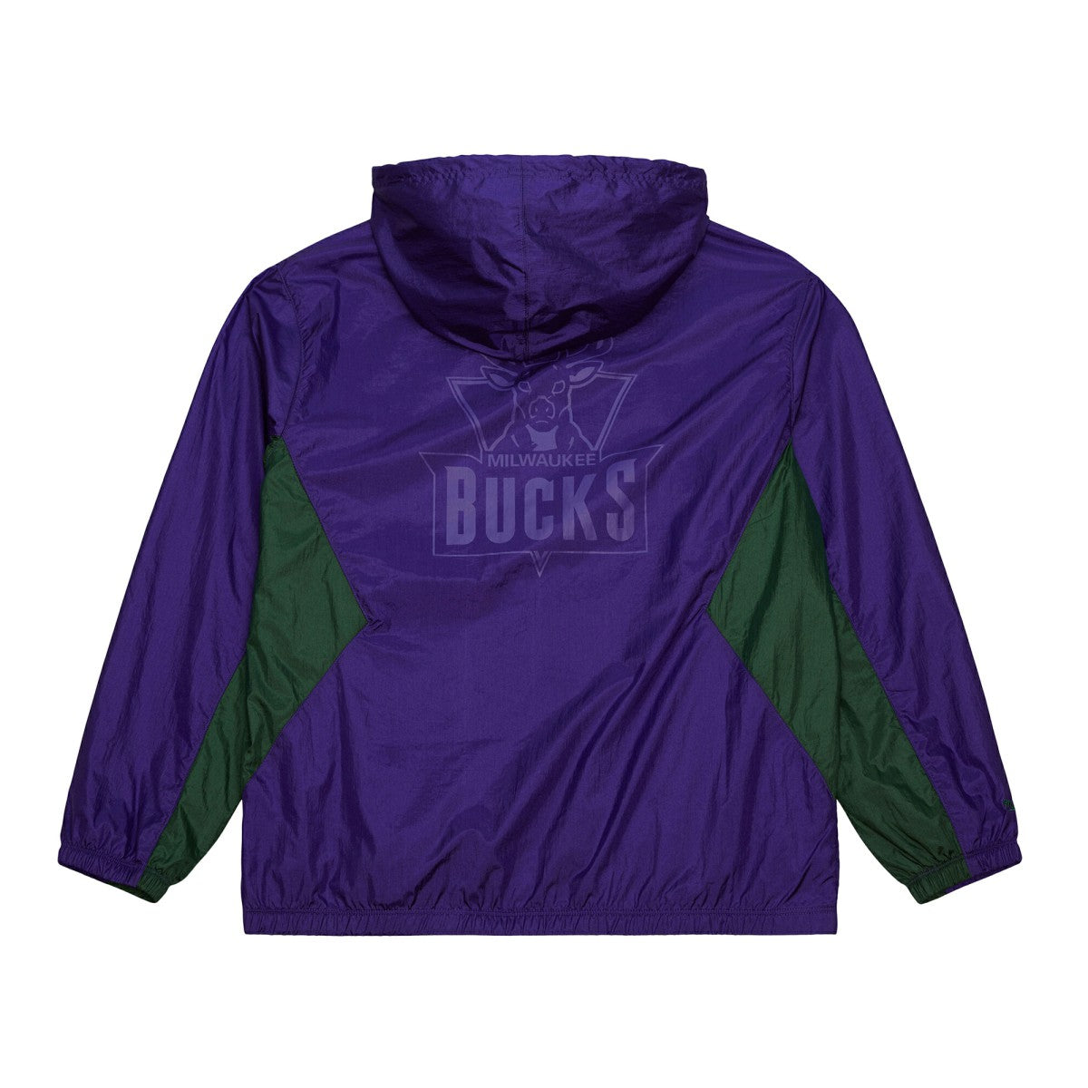 Milwaukee Bucks Playmaker Full-Zip Hooded Windbreaker Jacket Purple - Mitchell & Ness