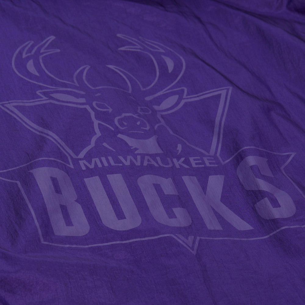 Milwaukee Bucks Playmaker Full-Zip Hooded Windbreaker Jacket Purple - Mitchell & Ness