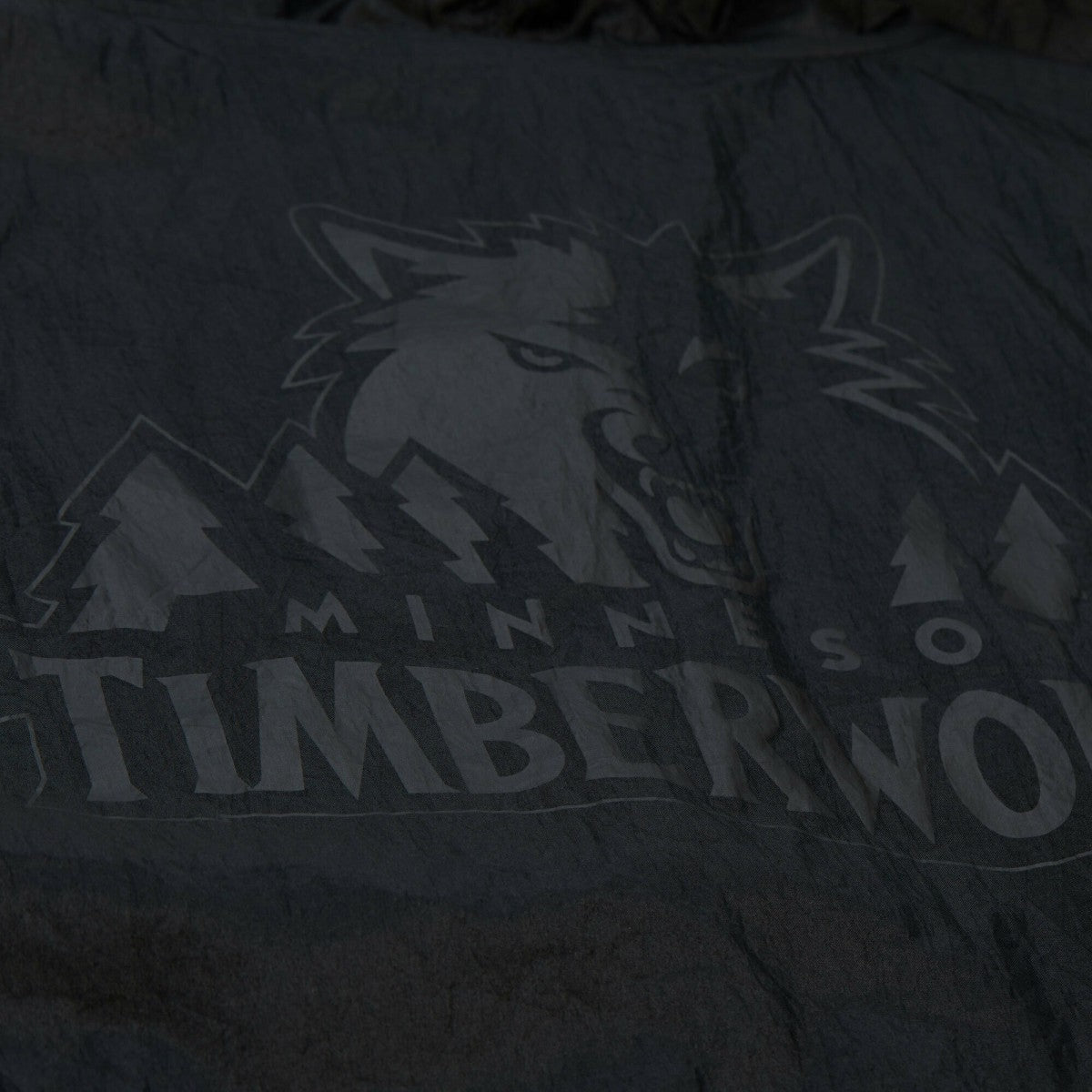 Minnesota Timberwolves Playmaker Full-Zip Hooded Windbreaker Jacket Black - Mitchell & Ness
