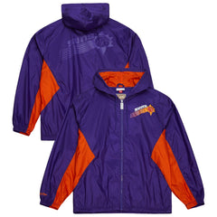 Phoenix Suns Playmaker Full-Zip Hooded Windbreaker Jacket Purple - Mitchell & Ness
