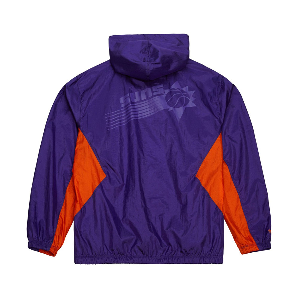 Phoenix Suns Playmaker Full-Zip Hooded Windbreaker Jacket Purple - Mitchell & Ness