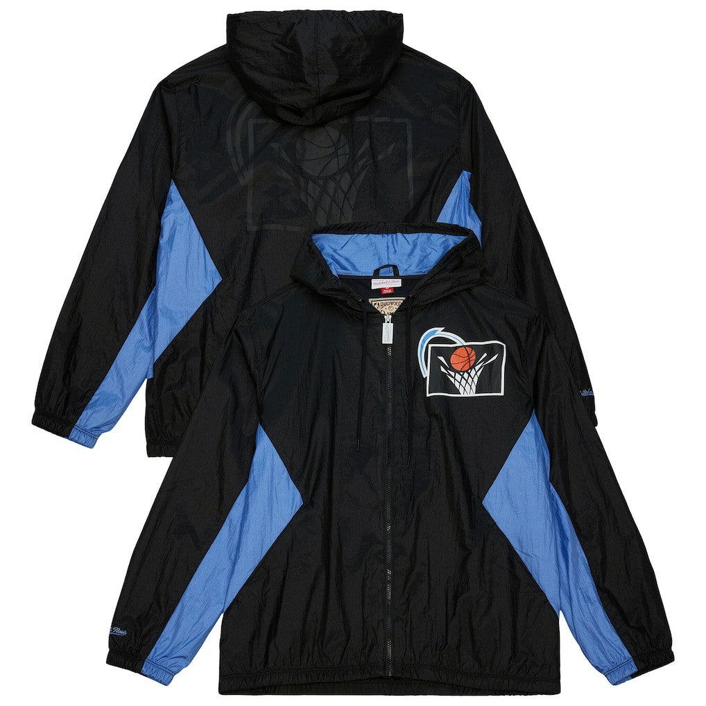 Cleveland Cavaliers Playmaker Full-Zip Hooded Windbreaker Jacket Black - Mitchell & Ness