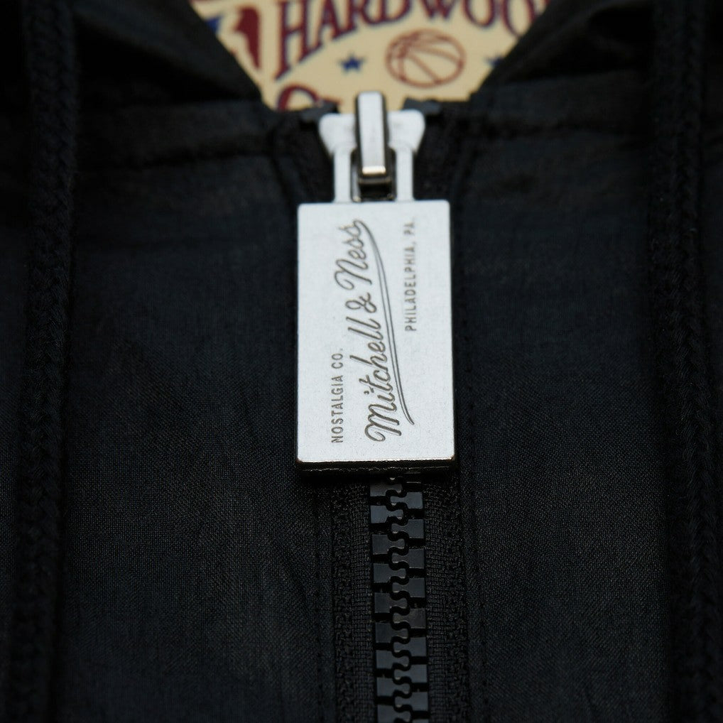 Cleveland Cavaliers Playmaker Full-Zip Hooded Windbreaker Jacket Black - Mitchell & Ness