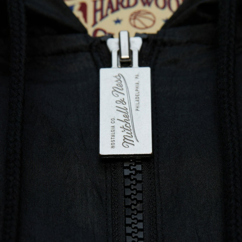 Cleveland Cavaliers Playmaker Full-Zip Hooded Windbreaker Jacket Black - Mitchell & Ness