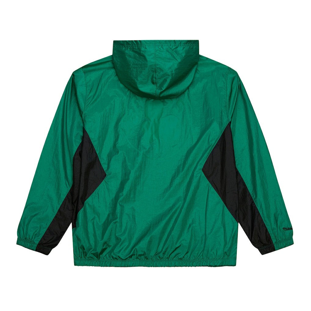 Boston Celtics Playmaker Full-Zip Hooded Windbreaker Jacket Kelly Green - Mitchell & Ness outlet