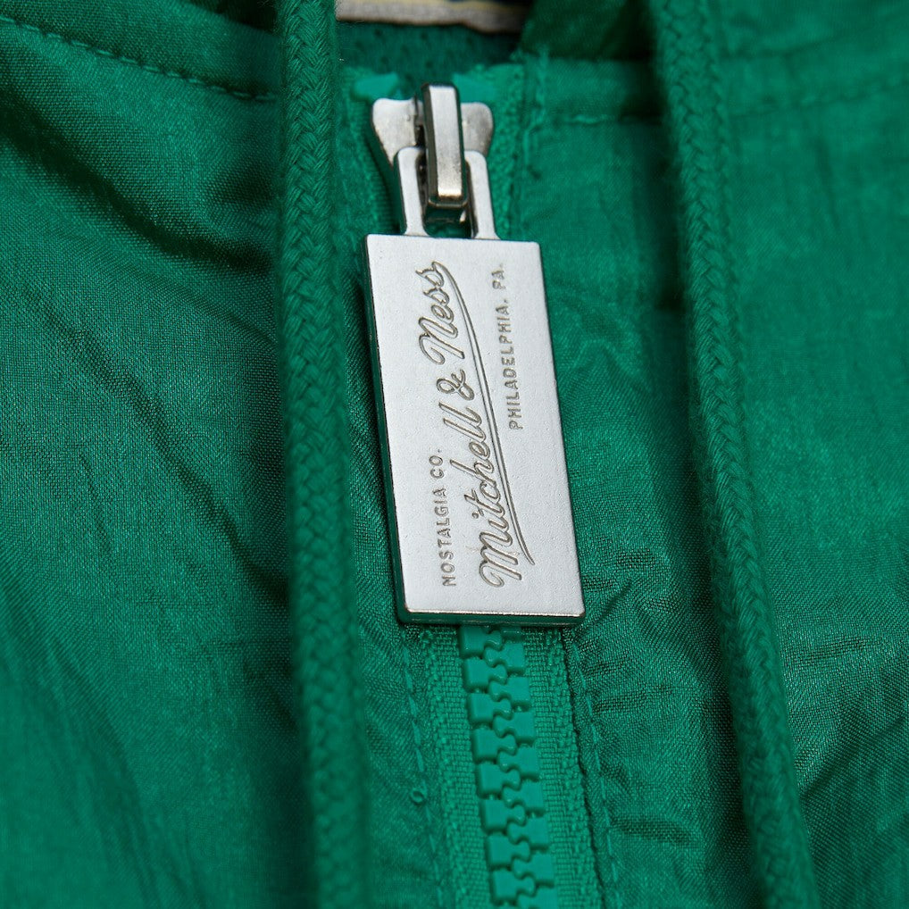 Boston Celtics Playmaker Full-Zip Hooded Windbreaker Jacket Kelly Green - Mitchell & Ness outlet