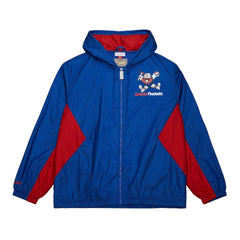 Denver Nuggets Playmaker Full-Zip Hooded Windbreaker Jacket Blue - Mitchell & Ness