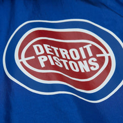 Detroit Pistons Playmaker Full-Zip Hooded Windbreaker Jacket Blue - Mitchell & Ness