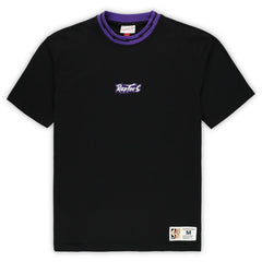 Toronto Raptors Unisex Playmaker Vintage Logo T-Shirt Black - Mitchell & Ness