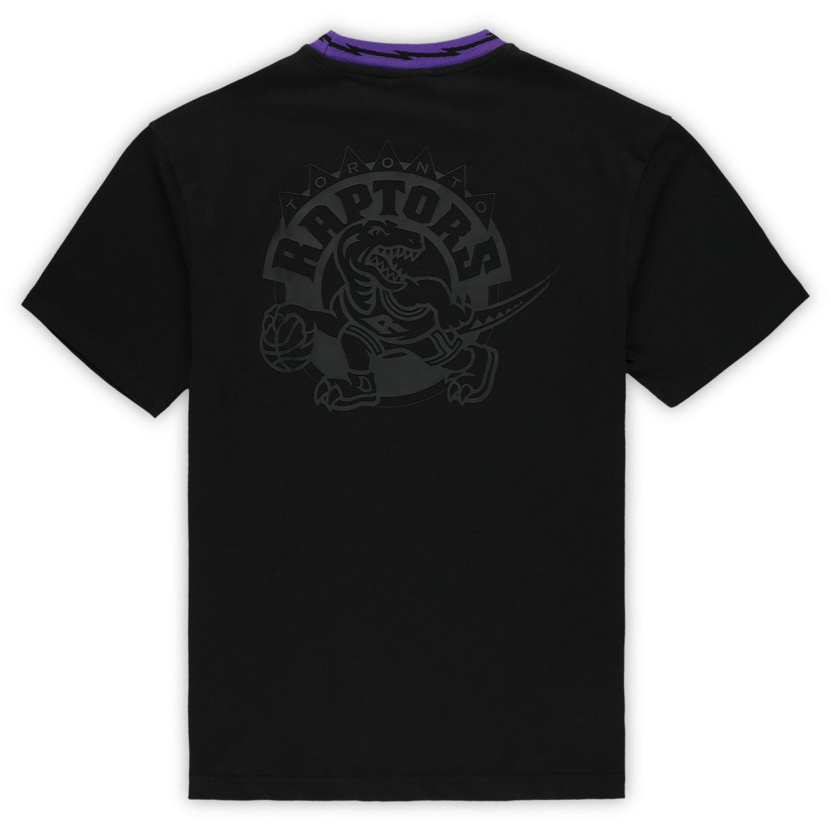 Toronto Raptors Unisex Playmaker Vintage Logo T-Shirt Black - Mitchell & Ness