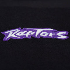 Toronto Raptors Unisex Playmaker Vintage Logo T-Shirt Black - Mitchell & Ness