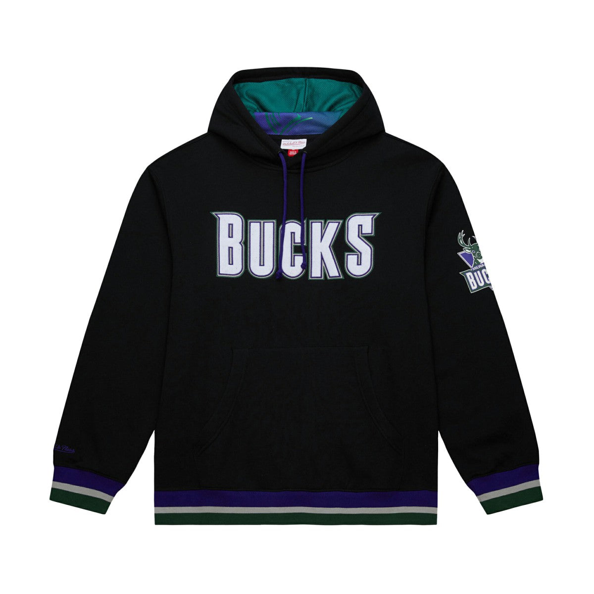 Milwaukee Bucks Unisex Vintage Heavyweight Hoodie Black - Mitchell & Ness