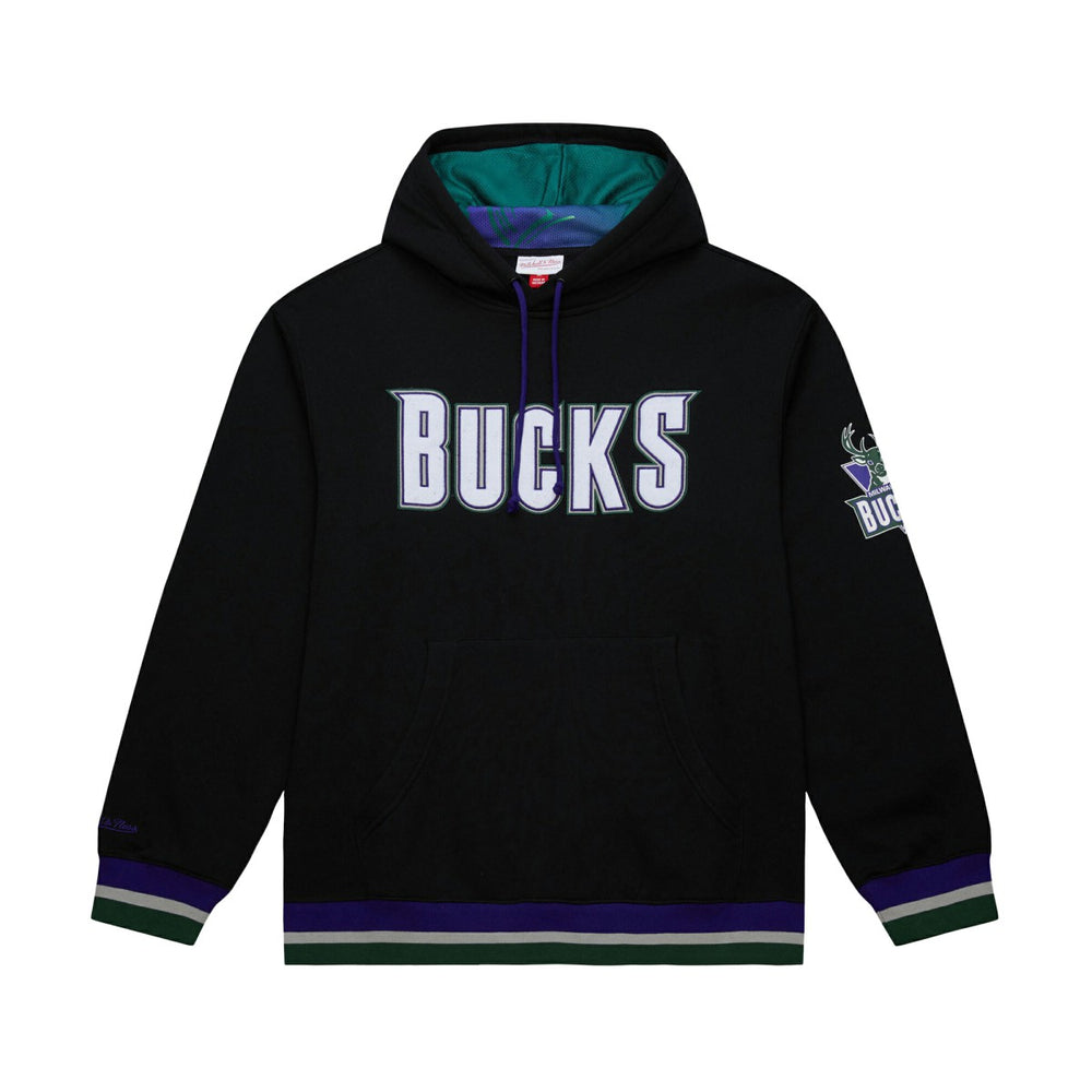Milwaukee Bucks Unisex Vintage Heavyweight Hoodie Black - Mitchell & Ness
