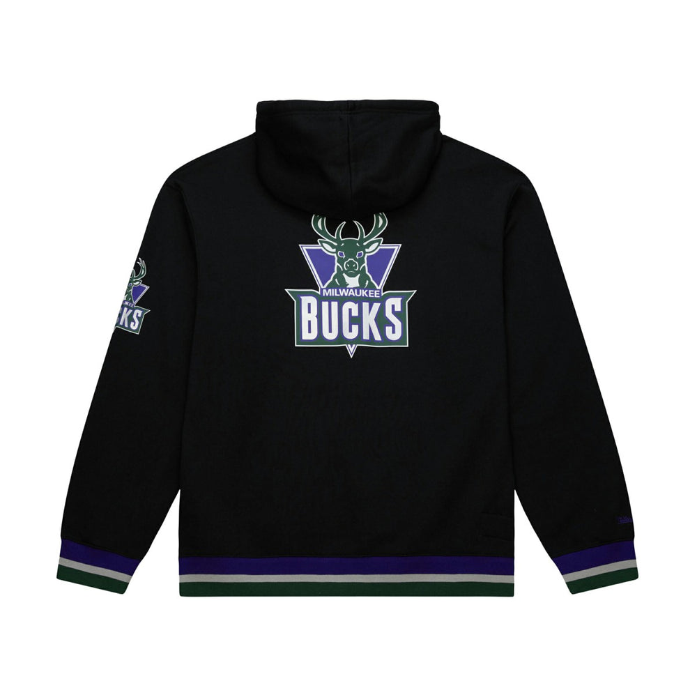 Milwaukee Bucks Unisex Vintage Heavyweight Hoodie Black - Mitchell & Ness
