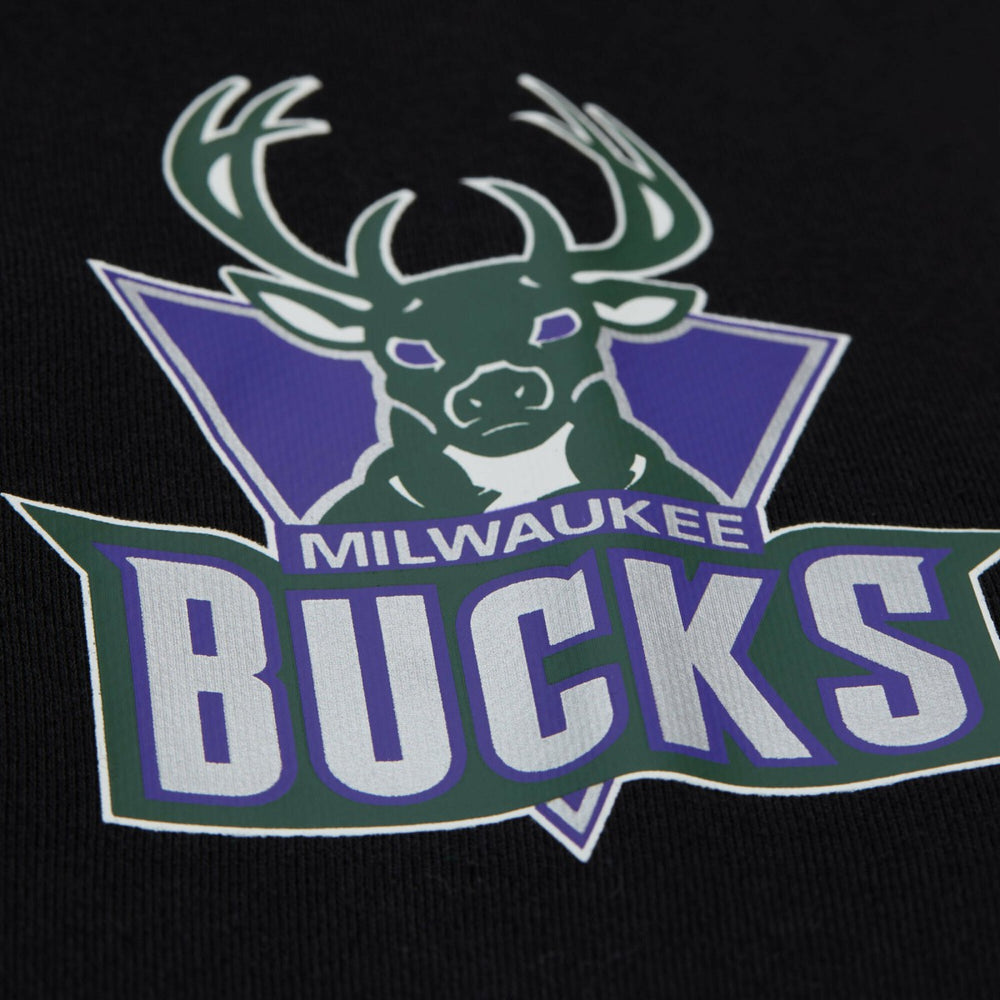 Milwaukee Bucks Unisex Vintage Heavyweight Hoodie Black - Mitchell & Ness