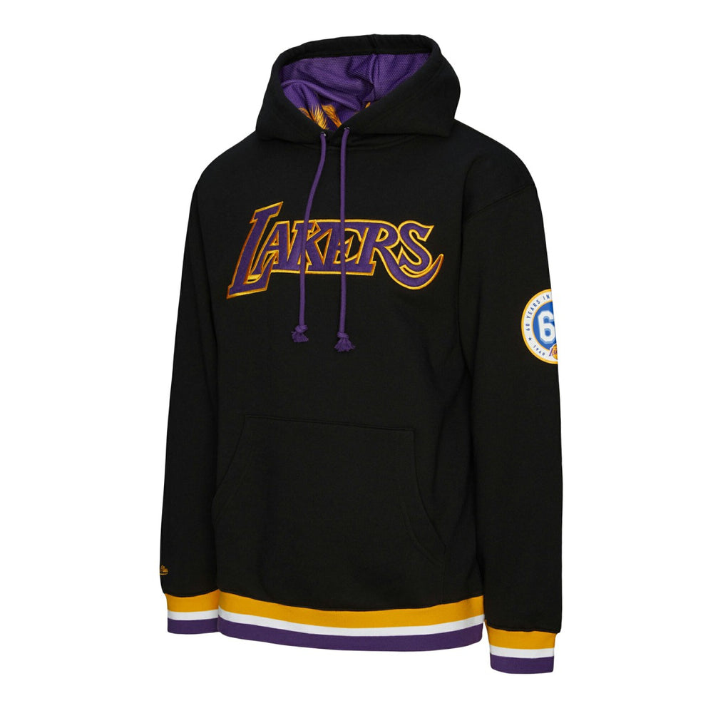 Los Angeles Lakers Unisex Vintage Heavyweight Hoodie Black - Mitchell & Ness