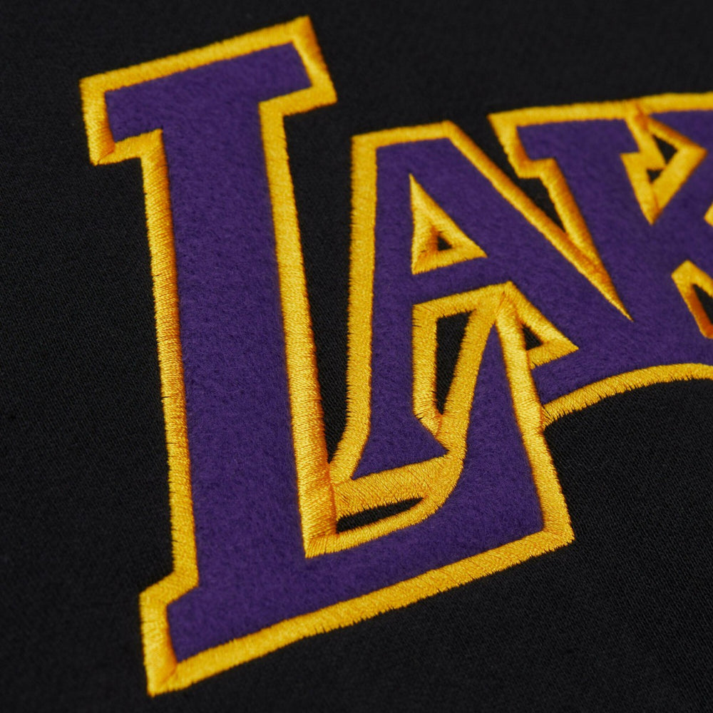Los Angeles Lakers Unisex Vintage Heavyweight Hoodie Black - Mitchell & Ness