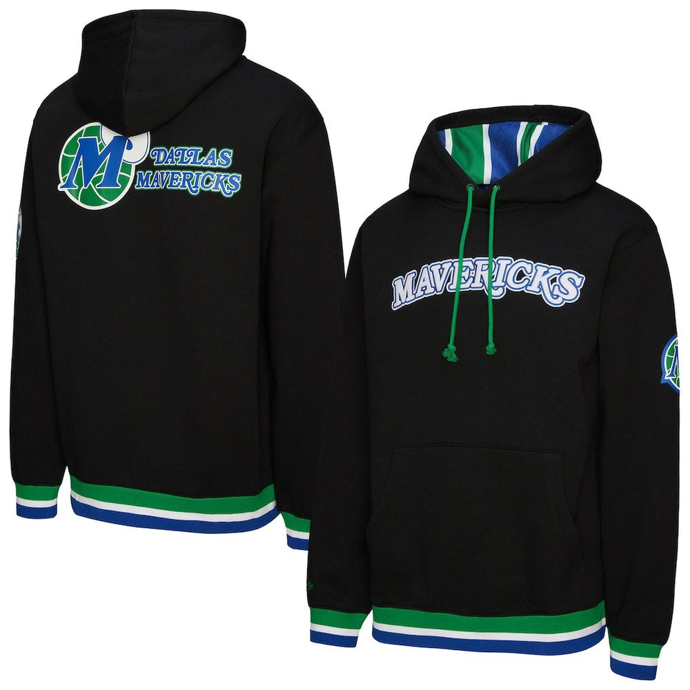 Dallas Mavericks Unisex Vintage Heavyweight Hoodie Black - Mitchell & Ness