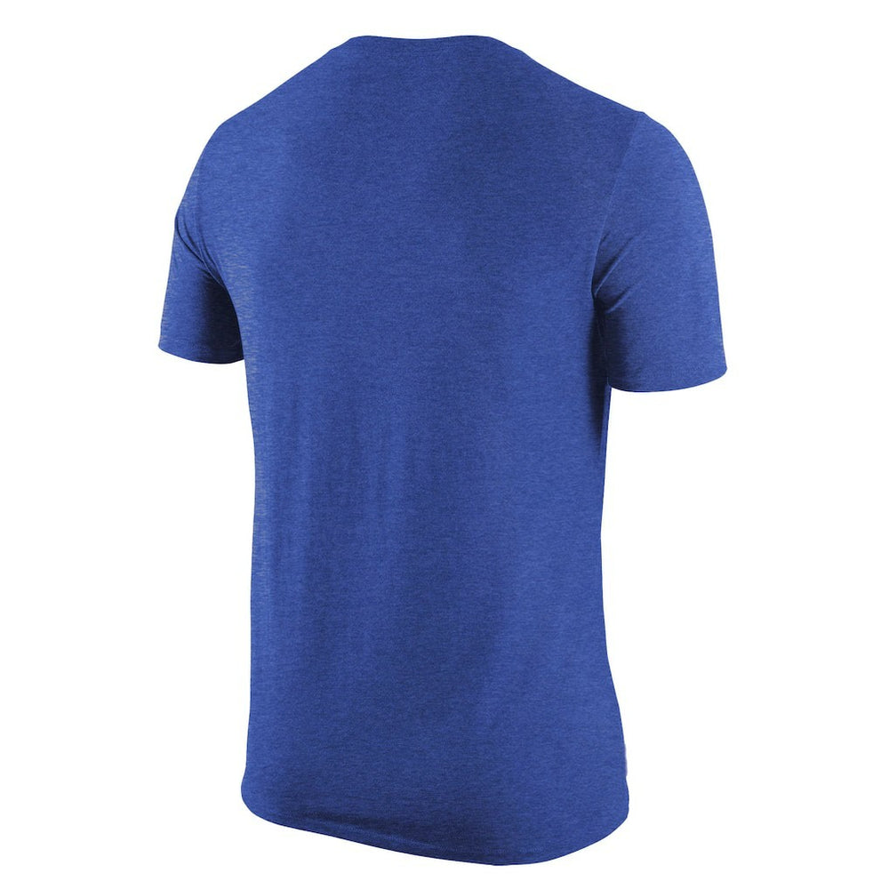 New York Knicks Tri-Blend T-Shirt Heather Royal - Nike