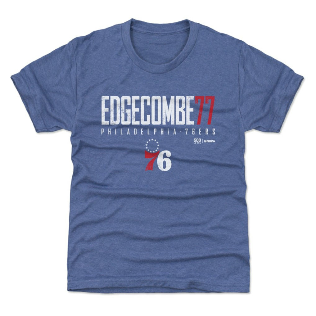 VJ Edgecombe Philadelphia 76ers 500 Level Youth Elite Name & Number T-Shirt Royal outlet