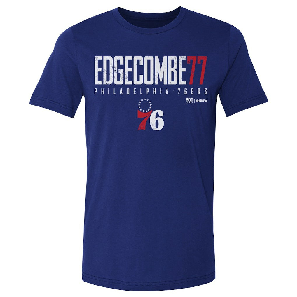 VJ Edgecombe Philadelphia 76ers 500 Level Elite T-Shirt Royal