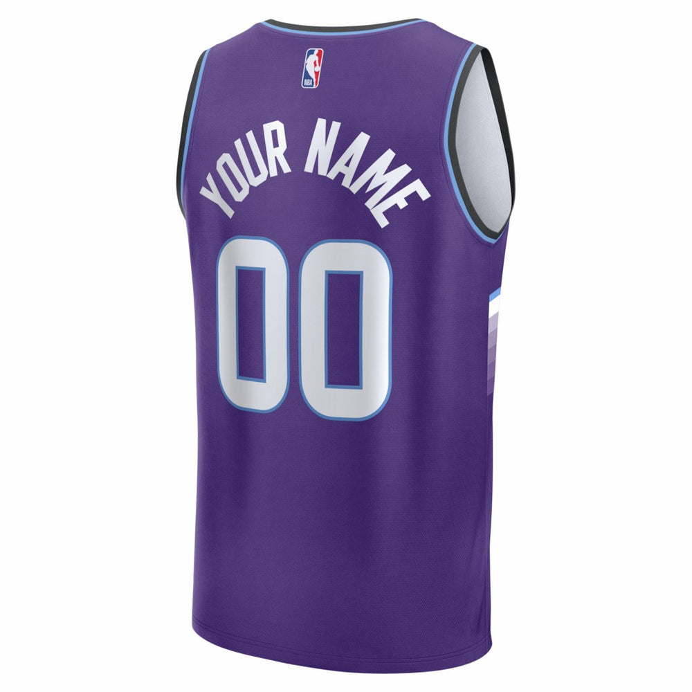 Utah Jazz Fast Break Replica Custom Jersey Purple Icon Edition - Fanatics
