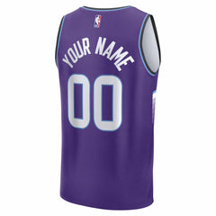 Utah Jazz Fast Break Replica Custom Jersey Purple Icon Edition - Fanatics
