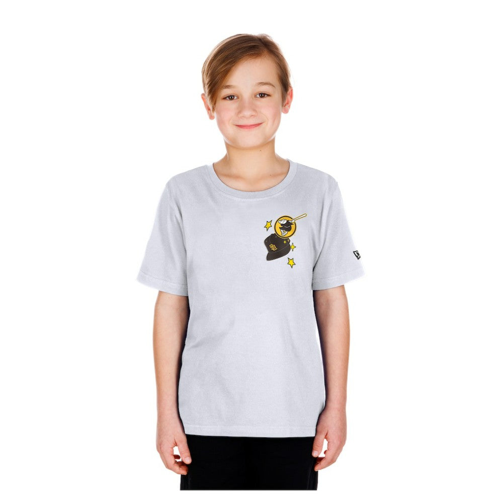 San Diego Padres New Era Youth Stars & Cap T-Shirt - White T-shirts