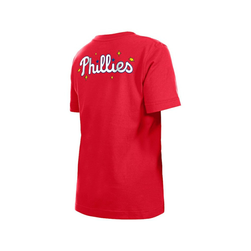 Philadelphia Phillies New Era Youth Stars & Cap T-Shirt - Red T-shirts
