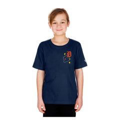 Detroit Tigers New Era Youth Stars & Cap T-Shirt - Navy T-shirts