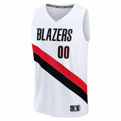 Portland Trail Blazers Fast Break Replica Custom Jersey Association Edition White - Fanatics