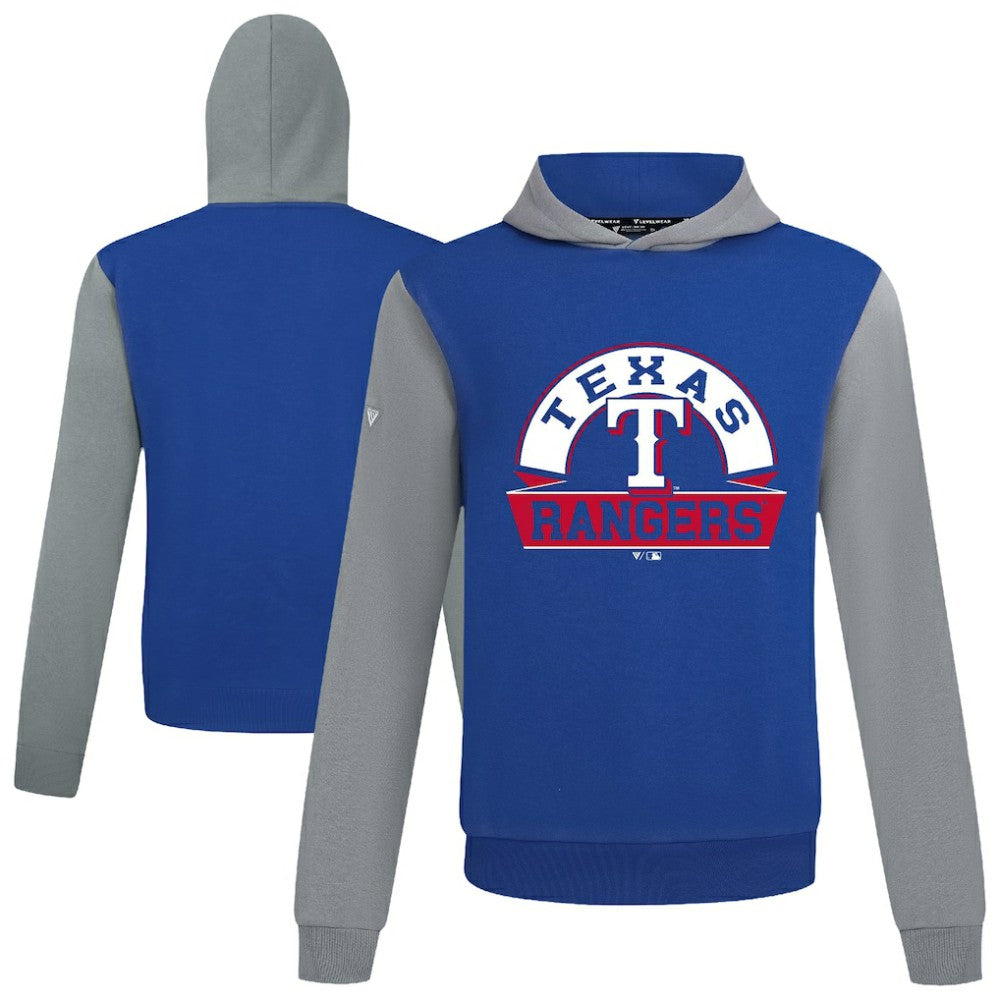 Texas Rangers Levelwear Throwback Ultimate Banner Arch Hoodie - Royal Hoodies