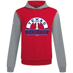 Texas Rangers Levelwear Throwback Ultimate Banner Arch Hoodie - Red Hoodies