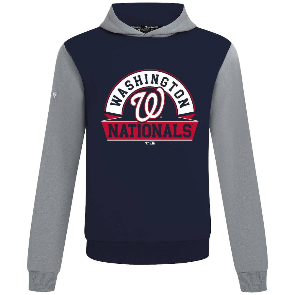 Washington Nationals Levelwear Throwback Ultimate Banner Arch Hoodie - Navy Hoodies