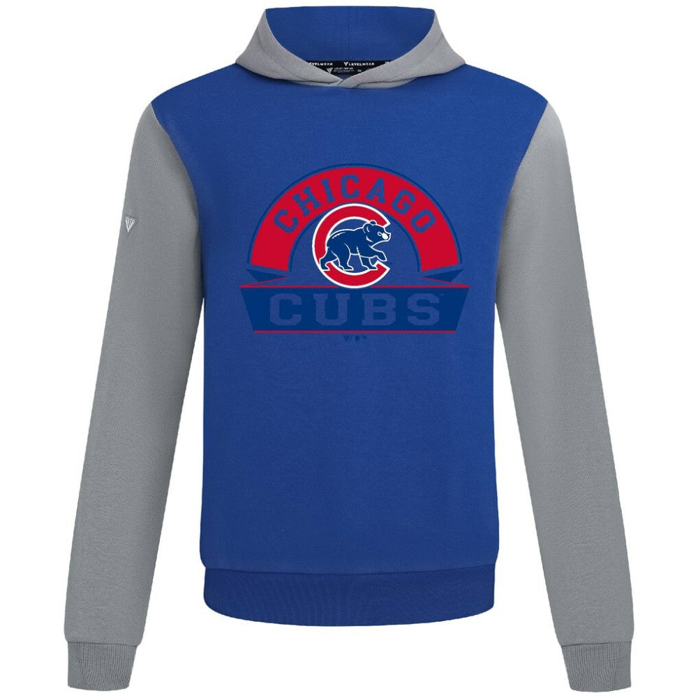 Chicago Cubs Levelwear Throwback Ultimate Banner Arch Hoodie - Royal Hoodies
