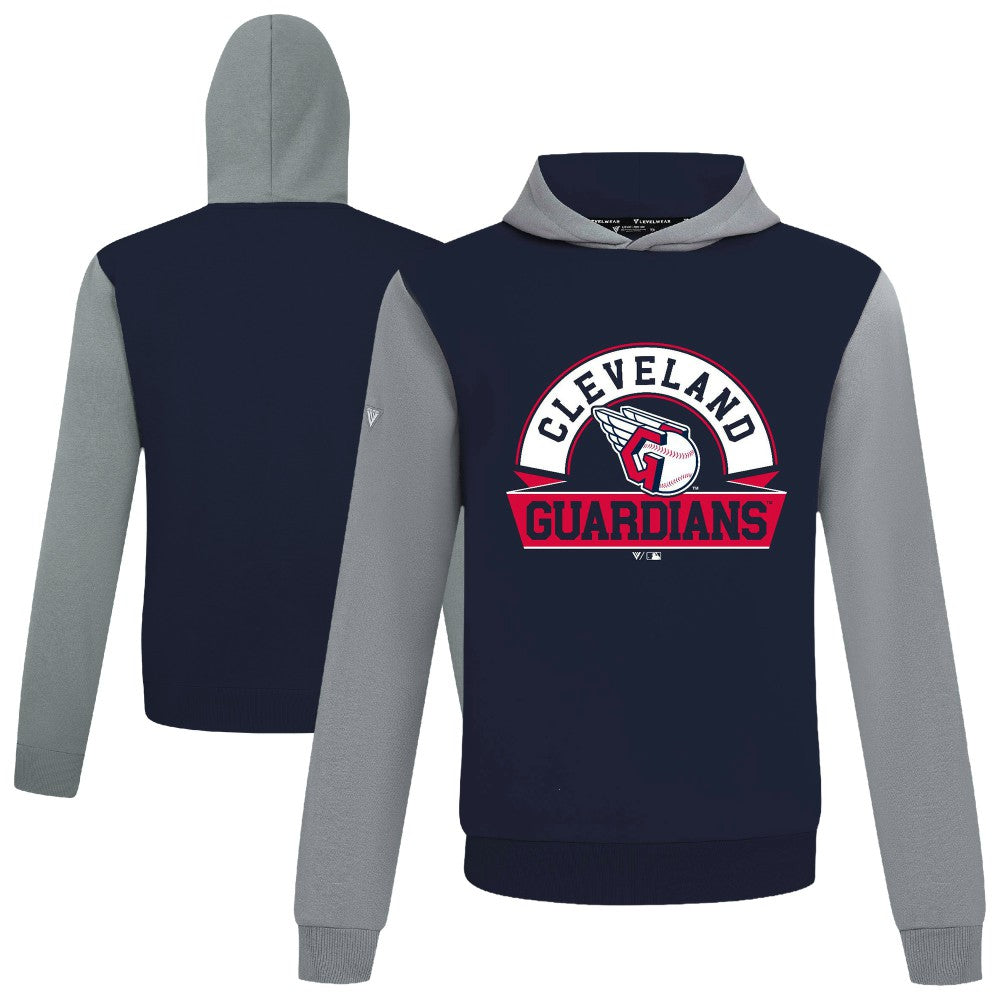 Cleveland Guardians Levelwear Throwback Ultimate Banner Arch Hoodie - Navy Hoodies