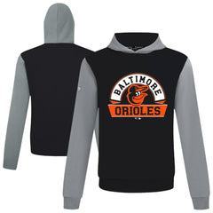 Baltimore Orioles Levelwear Throwback Ultimate Banner Arch Hoodie - Black Hoodies