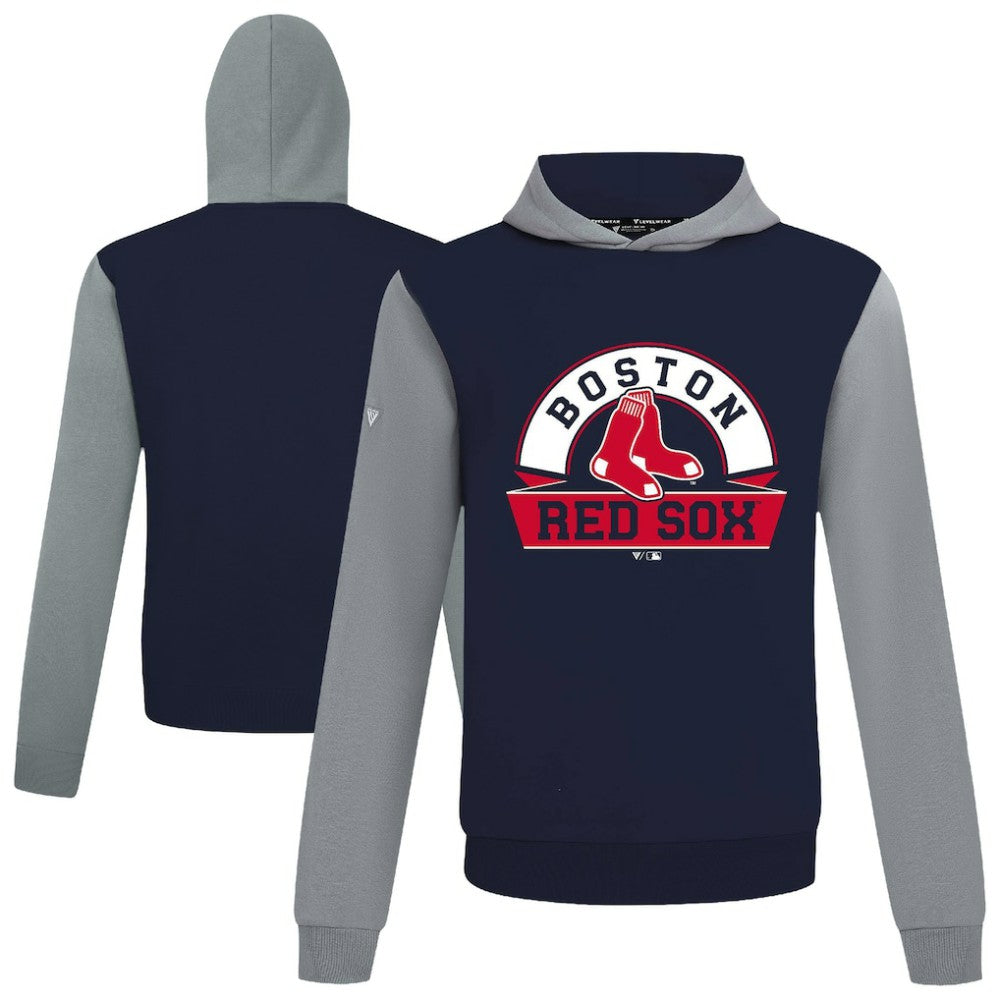 Boston Red Sox Levelwear Throwback Ultimate Banner Arch Hoodie - Navy Hoodies