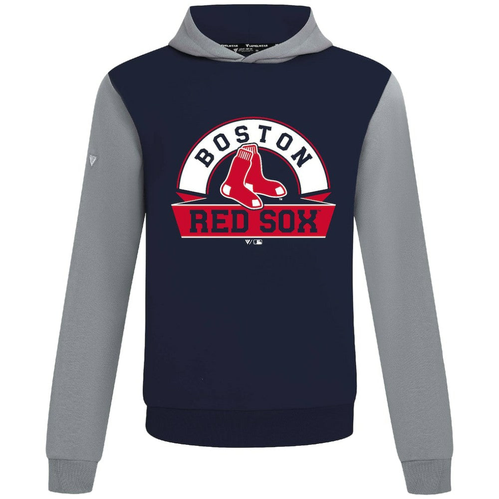 Boston Red Sox Levelwear Throwback Ultimate Banner Arch Hoodie - Navy Hoodies