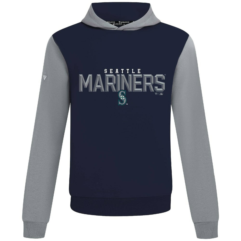Seattle Mariners Levelwear Throwback Carve Ultimate Hoodie - College Navy Hoodies