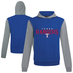 Texas Rangers Levelwear Throwback Carve Ultimate Hoodie - Royal Hoodies