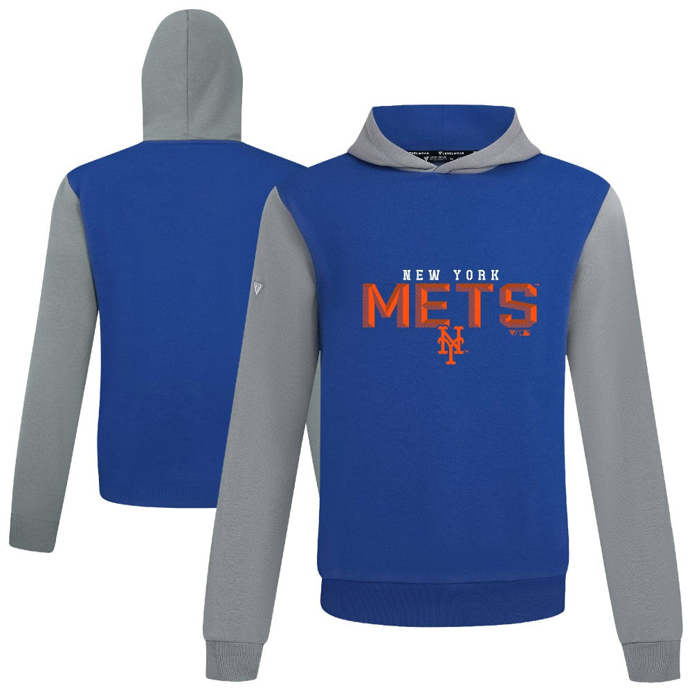 New York Mets Levelwear Throwback Carve Ultimate Hoodie - Royal Hoodies