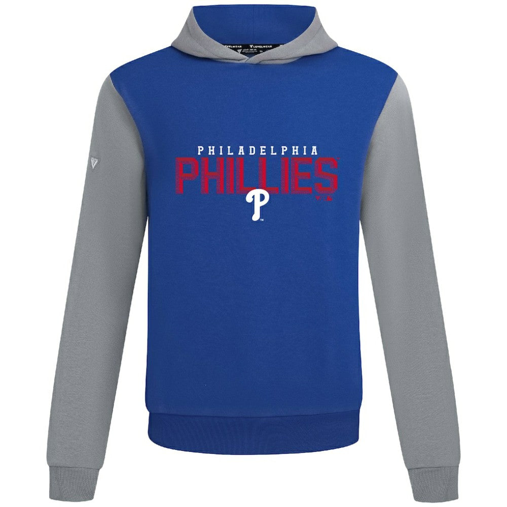 Philadelphia Phillies Levelwear Throwback Carve Ultimate Hoodie - Royal Hoodies