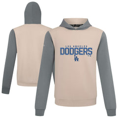 Los Angeles Dodgers Levelwear Throwback Carve Ultimate Hoodie - Sand Hoodies