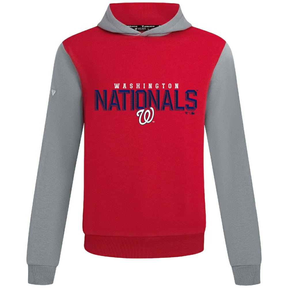Washington Nationals Levelwear Throwback Carve Ultimate Hoodie - Red Hoodies