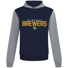 Milwaukee Brewers Levelwear Throwback Carve Ultimate Hoodie - Navy Hoodies