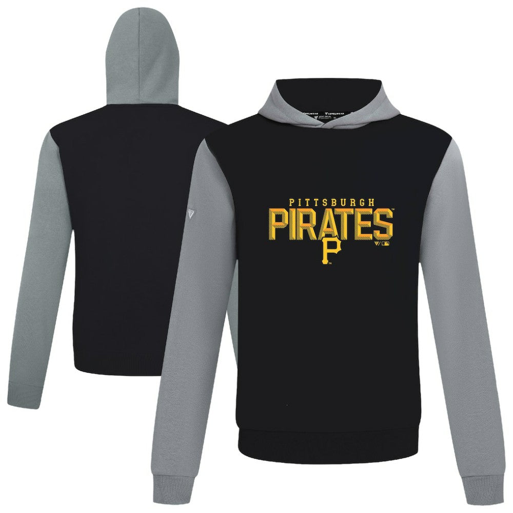 Pittsburgh Pirates Levelwear Throwback Carve Ultimate Hoodie - Black Hoodies