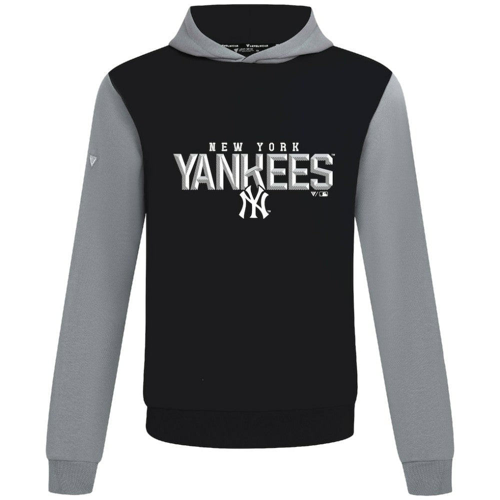 New York Yankees Levelwear Throwback Carve Ultimate Hoodie - Black Hoodies