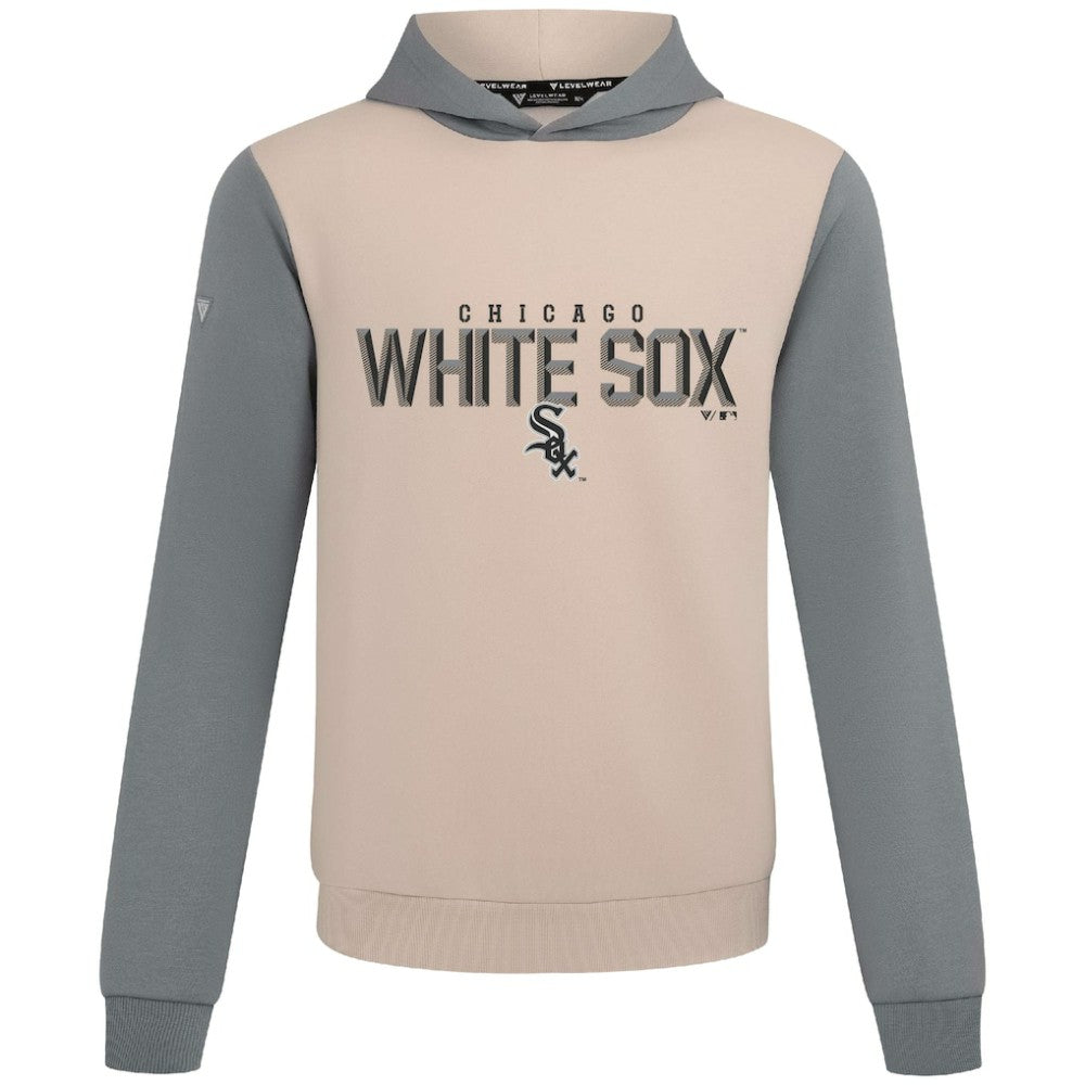 Chicago White Sox Levelwear Throwback Carve Ultimate Hoodie - Sand Hoodies